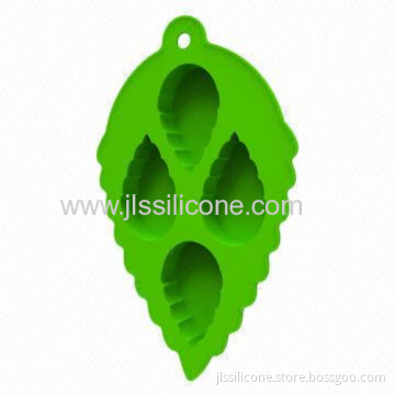 Mint Leaf Shape Food Grade Silicone Ice Cube Maker 
